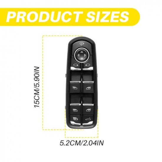 Window Master Power Control 7PP959858 Switch For Porsche Macan Panamera Cayenne