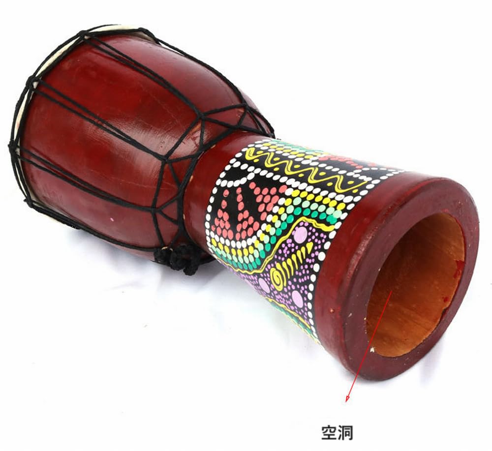 Anfang Djembe, Musical Instrument, Drum, Folk Instrument, Percussion, Random Color, 3 Sizes (20cm-40cm, Height 30cm)
