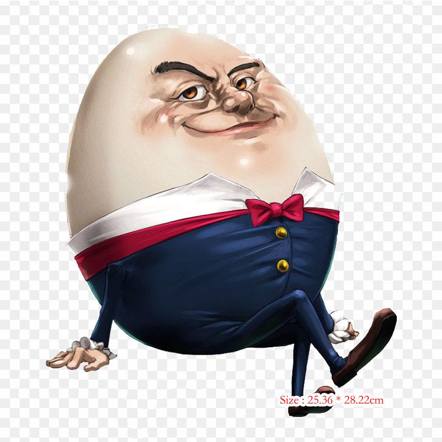 Humpty Dumpty Mother Iron On Heat Transfer Printing Vinyl Patches Sticker for Clothes DIY Appliques Washable Patches