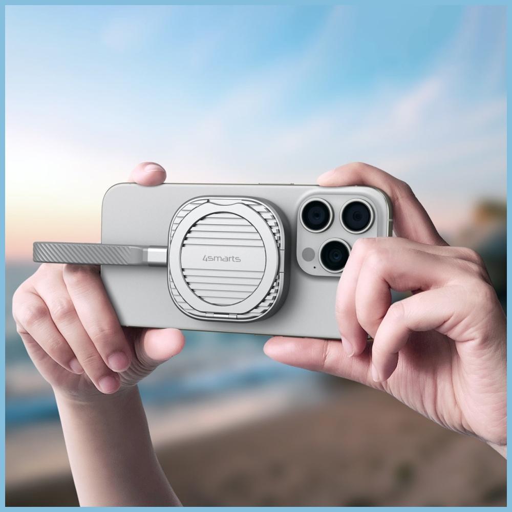 Magnetyczna Obudowa Ssd 4Smarts Do 4Tb   Z Podpórką 3C Magsafe Szary 541311