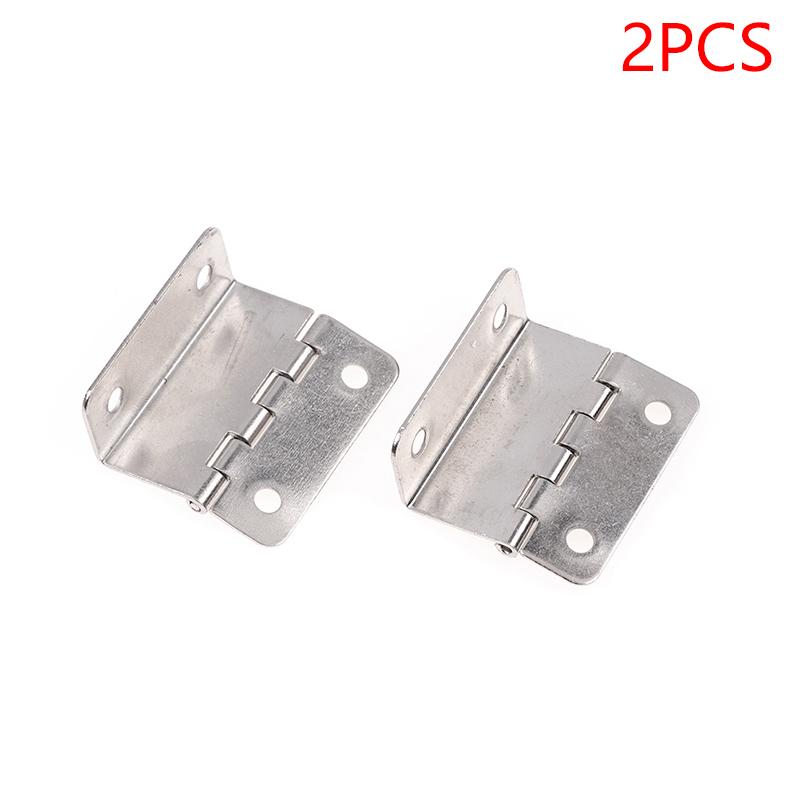 2Pcs Cabinet Hinge 41mm Door Luggage Furniture Jewelry Wood Boxes 4 Holes Three-Folding Hinges Furniture Decoration