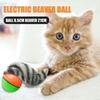 10-1pcs Pet Dog Cat Toy Electric Beaver Weasel Rolling Ball Chasing Toys Chewing Teeth Grinding Toys Claws Bite Supplies Random