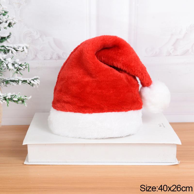 2025 Knitted Christmas Hat Cute Pompom Adult Child Soft Beanie Santa Cap New Year Party Kids Gift Navidad Natal Noel Decoration