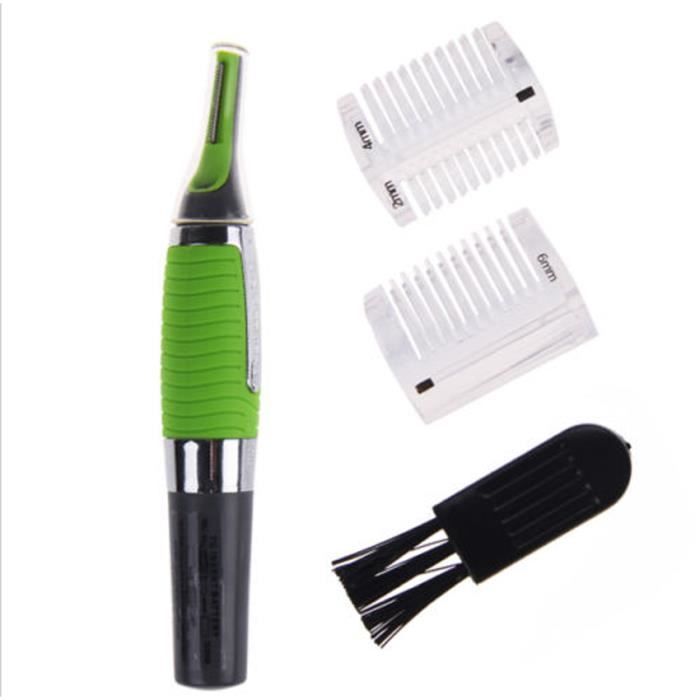 Man Ear Nose visage cou Sourcils Tondeuse lumières LED Rasoir Clipper Cleaner