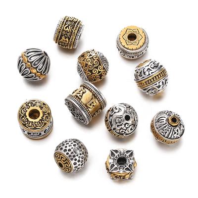 5pcs/lot Alloy Spacer Beads Metal Color Irregular Bead for DIY Jewelry Bracelet Necklace Making Findings Supplies Accessories