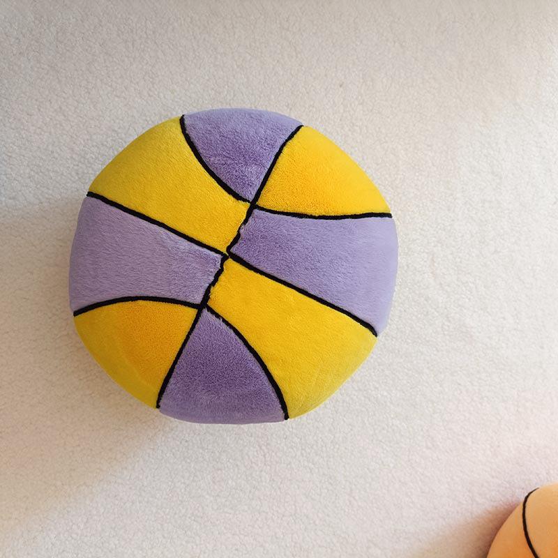 Creative Simulation Soft Basketball Throw Pillow Plush Toy Ball Doll Children'S Soothing Doll Activity Gift