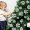 Christmas Pendant Paper Snowflakes Decoration Paper Snowflakes Hanging Christmas Drop Ornaments For New Year Celebration Winter