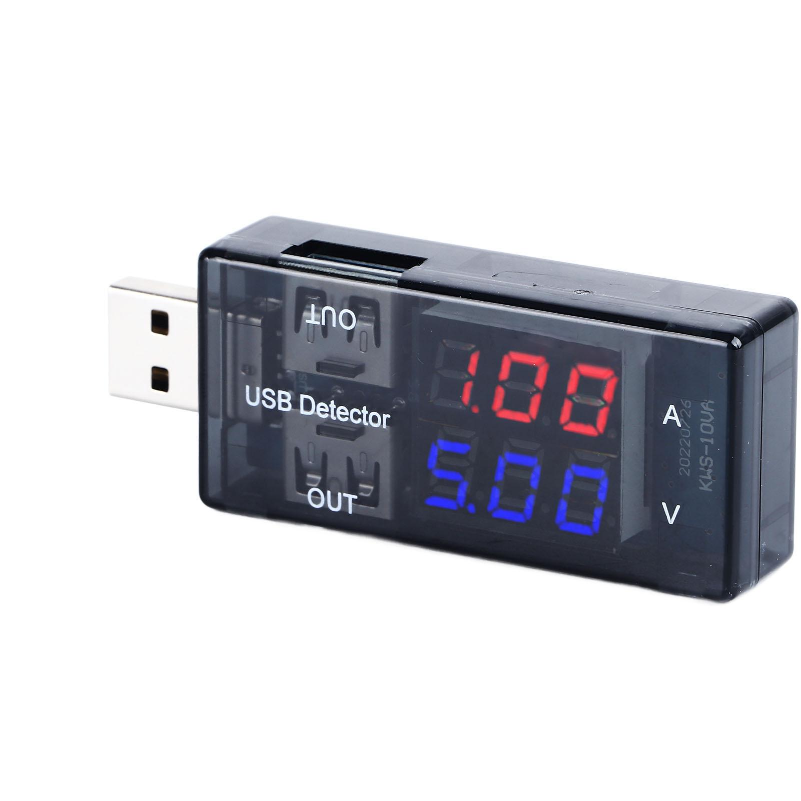 

USB Тестер Високої Точності Подвійний Дисплей USB Мультиметр для Напруги Струму Ємності 320В 03A