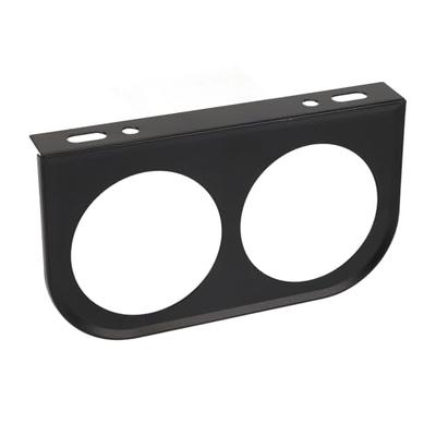 2-Loch-Messinstrumentenpanel, 2", einfache Installation, sichere Armaturenbrett-Messinstrumentenhalter für Fahrzeuge (Schwarz)