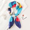 Women 70*70cm Square Silk Scarf/scarves Luxury Wrap  Hair Tie Band Bag Warp Soft Neckerchief Hijab Headscarf Female Foulard