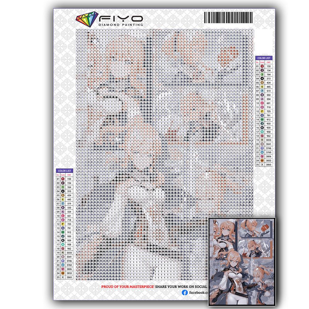 5D DIY Genshin Game Character Cross Stitch Rhinestones Diamond Drawing Embroidery Mosaic Home Decor