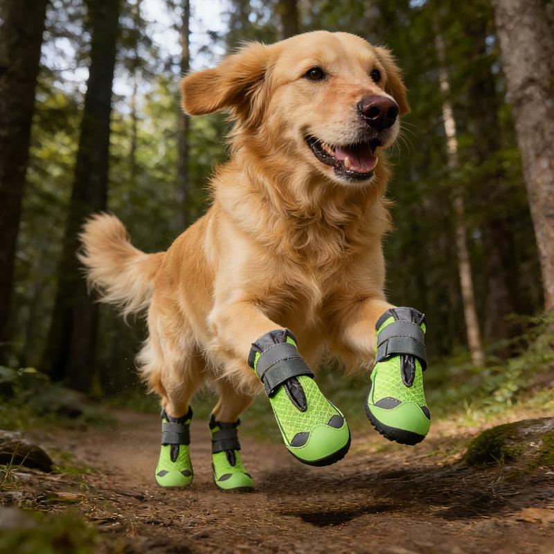 Breathable Dog Shoes Large Summer Anti Stain Dog Shoes Walking Outdoor Wear Resistant Dogs Boots Perspiration Pet Supplies