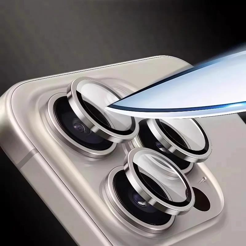 Kamera-Ring für iPhone 17 Air 17 Pro Max 15 16 Pro Max Rücklinsen-Displayschutz Objektivdeckel Glas auf iPhone17 17pro Max