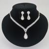 New Style Jewelry - Metal Necklace and Earrings - Wedding Bride Set Combination
