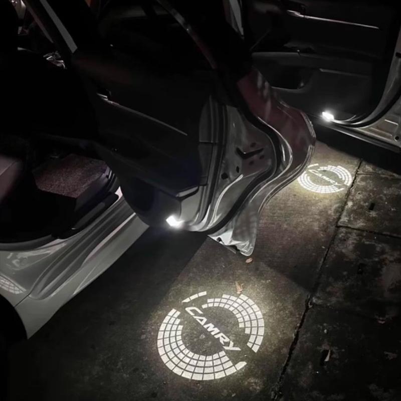 BAWI7 2PCS Car Door Welcome Light Laser Projector Light Ground Light Warning Light for 2004-2021 Toyota Camry 6th/8th/9th Gen