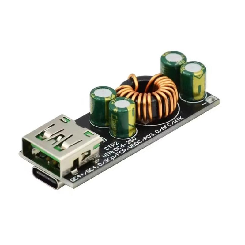 Kompaktes PD3.0 QC4.0 Schnelllademodul 35V Eingang 4.5A Ausgang Universelles Schnellladen für mobile Geräte Stromversorgung