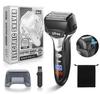 TCELL Electric Reciprocating Shaver with Sideburn Mesh Suitable for Shaving in the LED and Storage Bag Men's Shaver, 5-Blade Trimmer, High-Speed