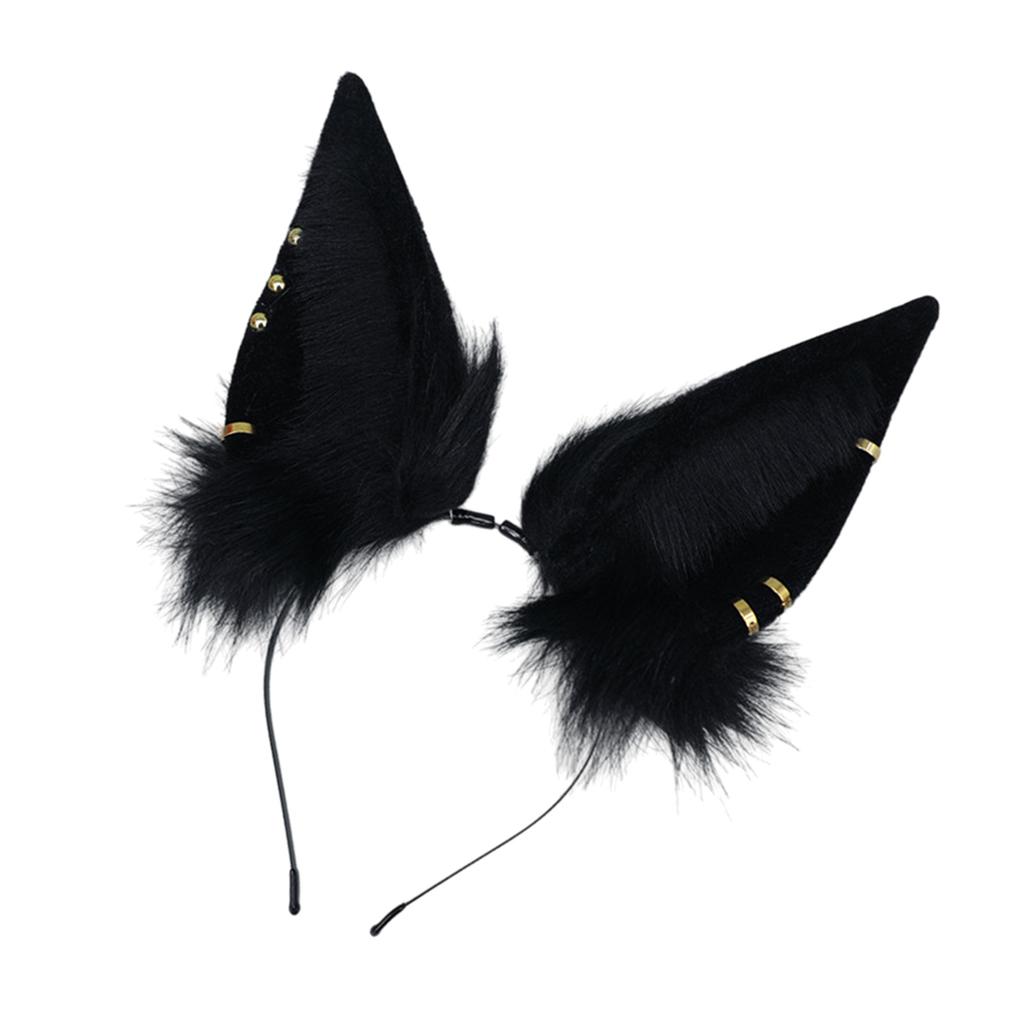 Handmade Animal Ear Headband  Anime Headband Masquerades Costume Headwear Cosplay Dress Up Hairhoop Accessories