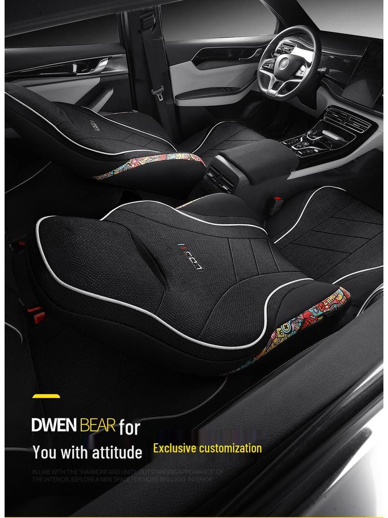 BYD Qin Plus All-Season Linen Cartoon Car Seat Cover