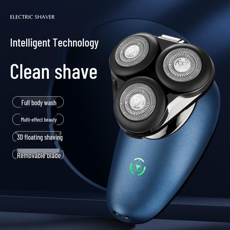 2025 Triple-Head USB Rechargeable Washable Shaver with Flip-Top & Large Capacity Battery