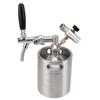 Mini butoi din oțel inoxidabil, 2L, cu injecție ușoară, reglabil, sistem de distribuție de bere acasă, ecartament 60PSI