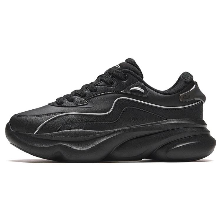 New Anta Abrasion Resistant Low Top Casual Shoes Women's Black 922338888-8