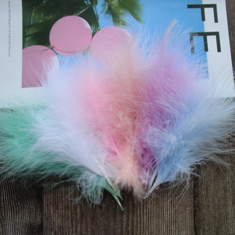50Pcs Feather Perennial Diy Color Full-Fleece Feather Turkey Feather Jewelry Accessories Materials From 50 Pieces