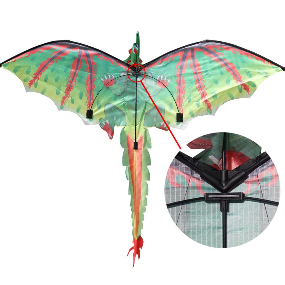 Green Dinosaur Kite Wing Dragon Triangle Pilot Kite Outdoor Flying Parent Child Sports Pipa Professional Kites Cometa Gigante