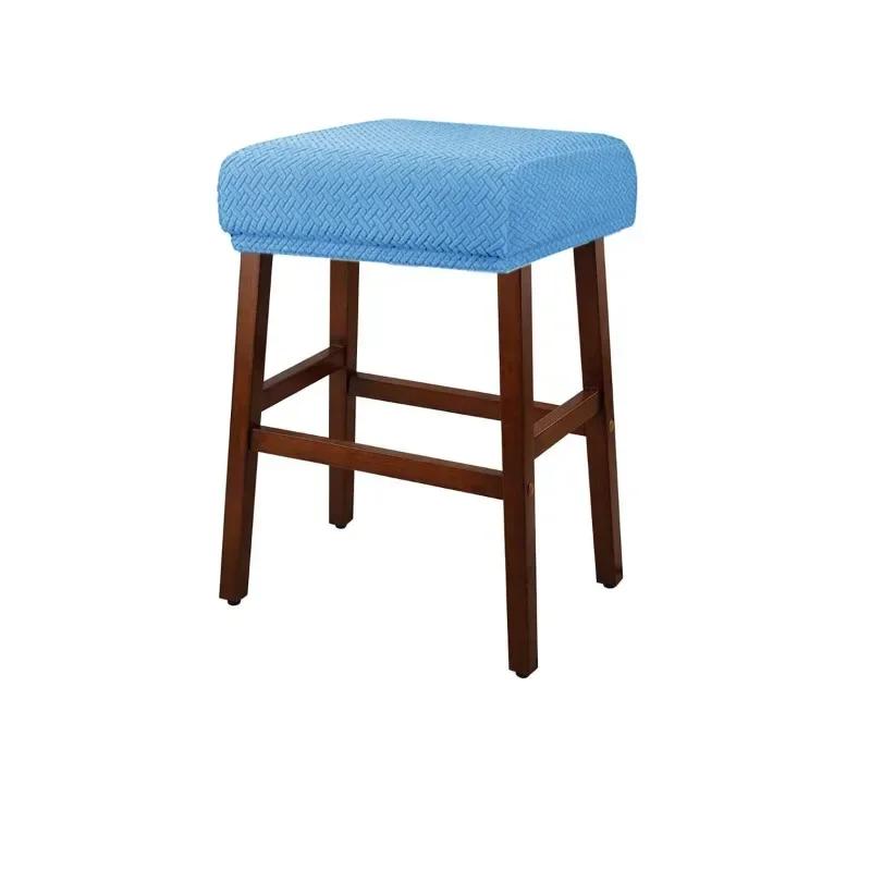 Square Elastic Bar Stool Covers Square Chair Cover Anti-Dirty Seat Covers Home Chair Protector Barstool Stretch Chair Slipcover