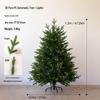 Pre-Lit Automatic Unfolding PE Bare Christmas Tree Base Ornament - No Installation Needed