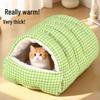 All-Season Washable Pet Nest: Cozy Enclosed Bed for Cats & Dogs