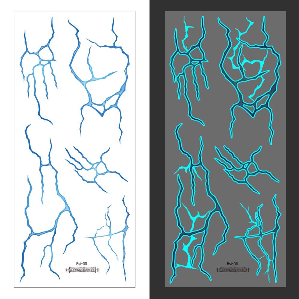 2025 Świecące naklejki tatuaże K-pop Demon Hunter: Halloweenowy Girl Group Tekstura i Oświetlenie Symulacja Naczynia Krwionośnego