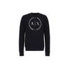 Ss23 Solid Logo Print Crew Neck Long Sleeve Sweatshirt Men Sweatshirt Navy-Blue 8NZM87-Z9N1Z-1510