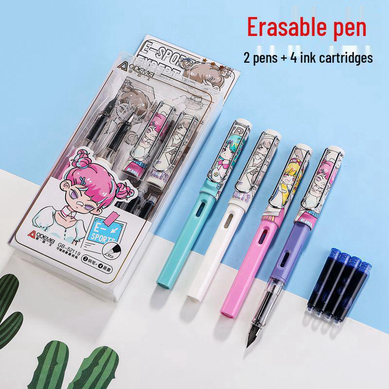 

Набір поршневих ручок Odeme Student: 2 ручки та 4 змінні стрижні 2 Pens, 4 Cartridges, 1 Box