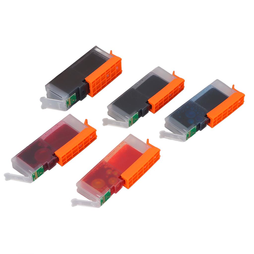 5Pcs Ink Cartridges ABS Cartridge Replacement for PIXMA MG5740 MG6840 MG7740 TS5040 TS6040