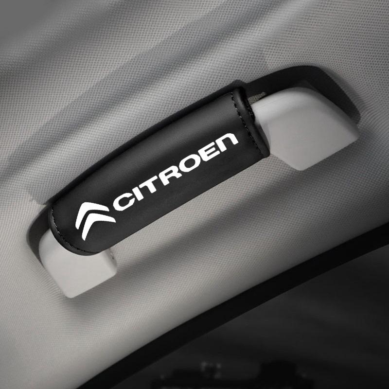 

Leather Car Roof Armrest Pull Cover Handle Glove Protection For Citroen C5X C6 DS C3-XR C4L C4 C1 C5 VTS C-ELYSEE Accessories