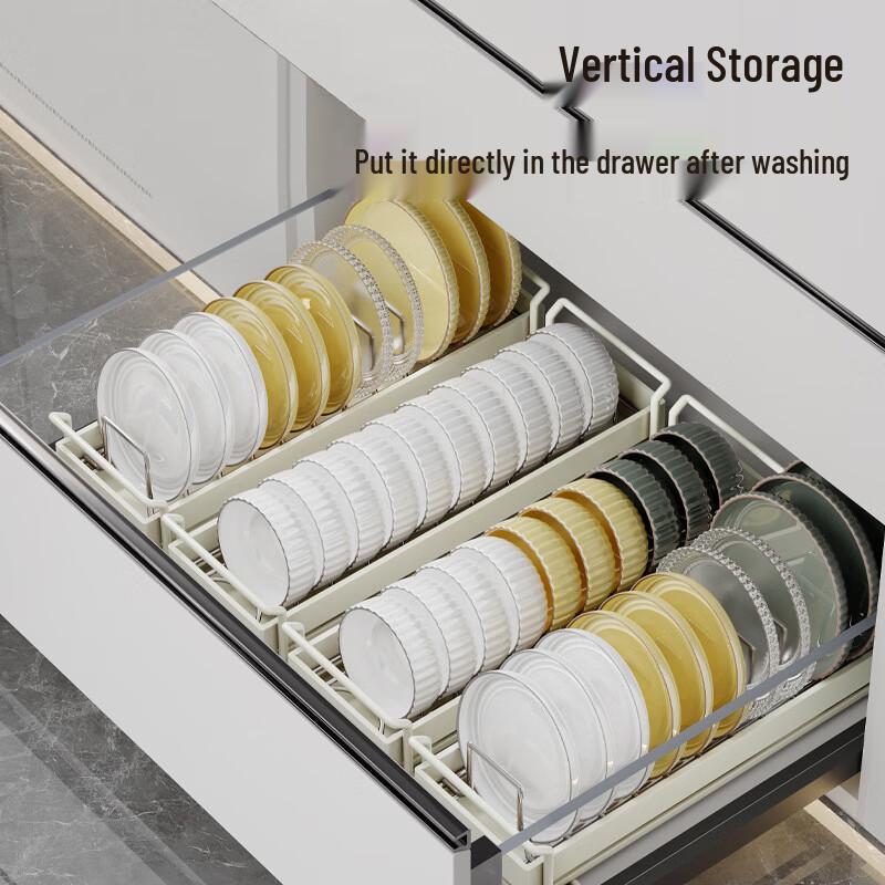 Miflame Nail-Free Stainless Steel In-Cabinet Dish Drying Rack