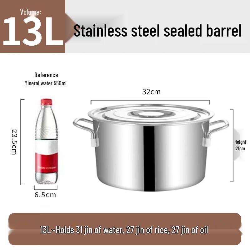 

Caizhi Commercial Stainless Steel Soup Pot with Lid
