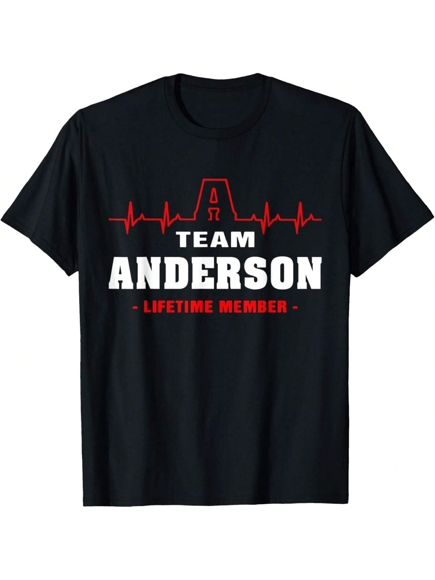 Anderson Surname Proud Family Team Anderson Lifetime Member T-Shirt S