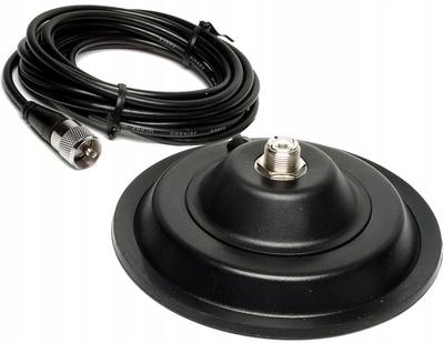 Magnetische basis. Magneet voor CB PL antenne 145mm, 4m kabel