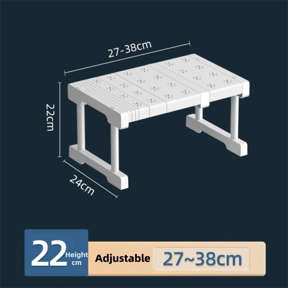 Expandable Cabinet Storage Rack Stackable Telescopic Sink Holder Bathroom Accessories