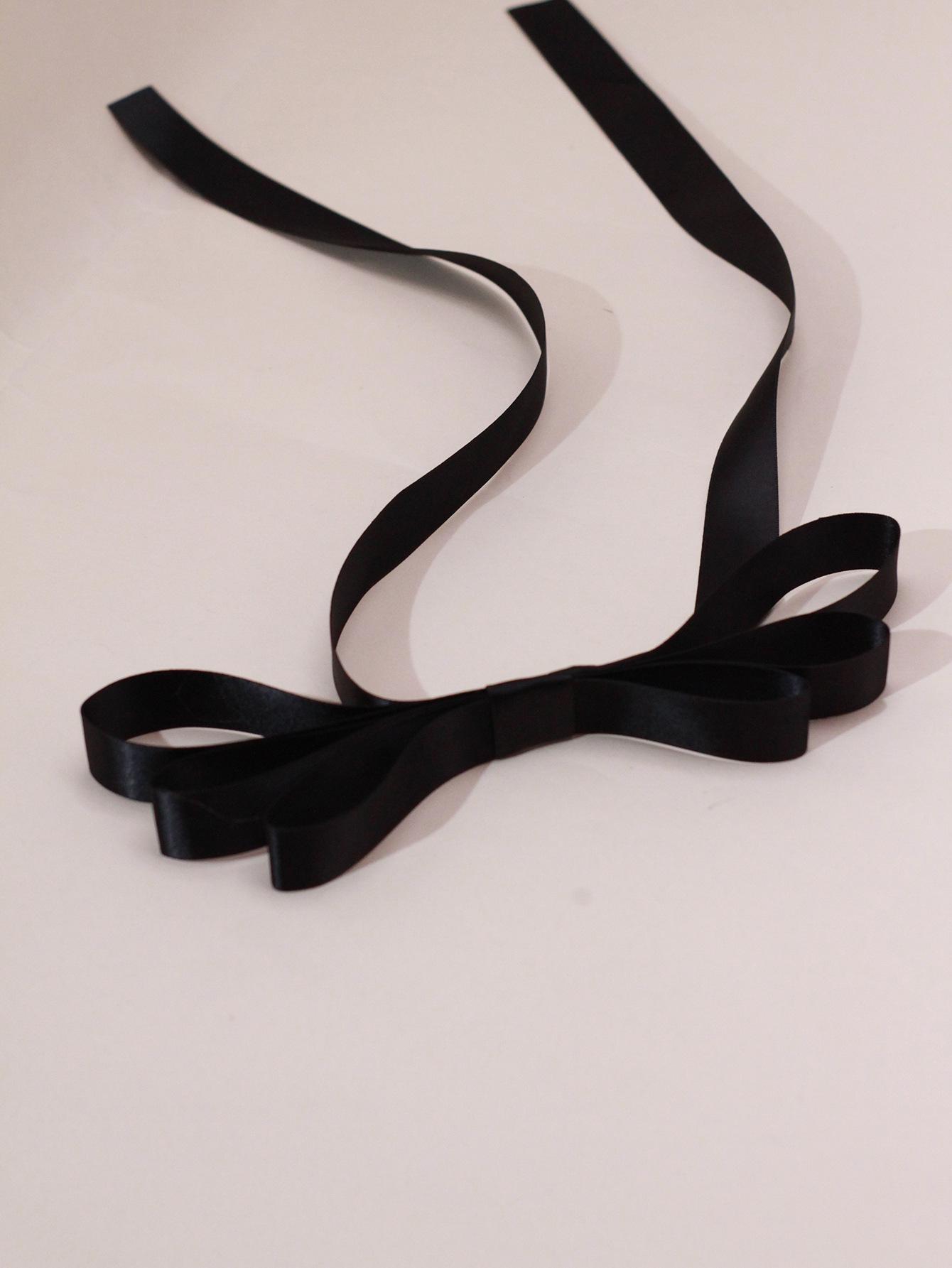 

Silk Ribbon Bow Hair Clip - Cute New Year Red Hair Accessory for Girls