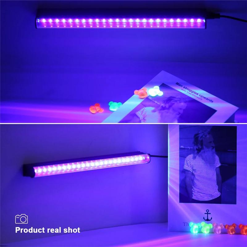 A03F-T5 Tube 5V USB Plug 380-400Nm Light LED UV Lamp Ultraviolet Light LED Stage Blacklight UV LED Lamp Parts
