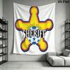 FC Sheriff Wall Hanging Printed Fabric Blanket Decorative Tapestries for Bedroom Living Room Home Decor