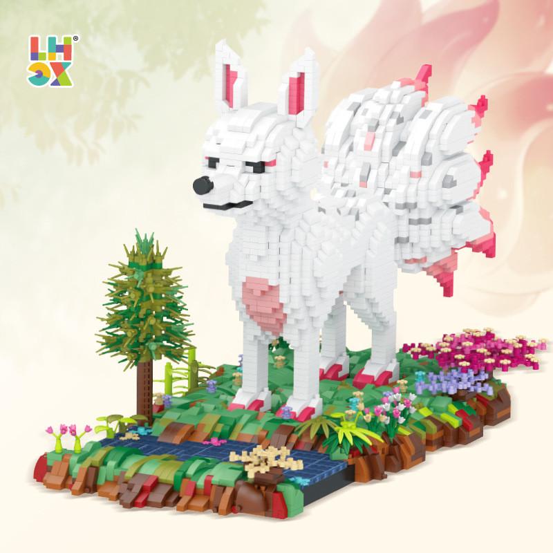 Fox Tailed Nine Assembly Building Blocks With Abs Plastic For Childrens Gift