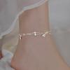 Double Layer Ginkgo Leaf Anklet For Women Vintage Minimalist High-End Small Trendy Fashion Versatile Foot Jewelry