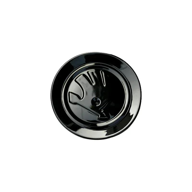 Car Steering Wheel Black Emblem for Skoda Superb RS NM18 Fabia Kodiaq Karoq Octavia A5 A7 Yeti Rapid Decorative Stickers Accessories