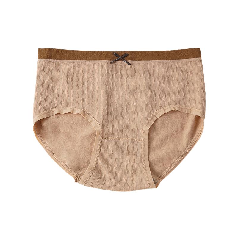 

Женские бесшовные трусики-хипстеры с высокой эластичностью, мягкие, дышащие, с хлопковой ластовицей, однотонные one size коричневый
