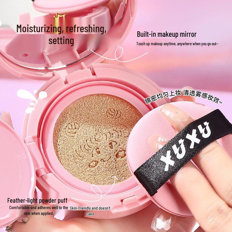 XUXU Women's Cushion BB Cream - Long-lasting, No-cake, No-smudge, Hydrating, Lightweight Foundation