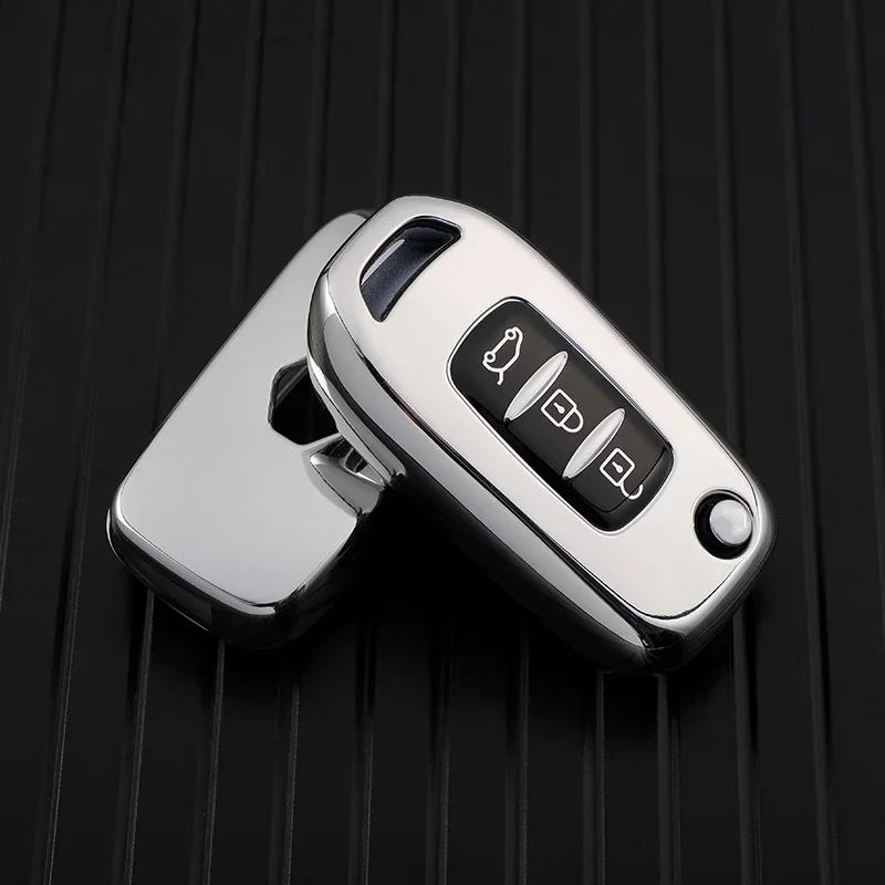 TPU Araba Çevirme Anahtar Kılıfı Renault Kadjar Captur Megane Sandero Stepway Logan Clio 5 Arkana Fob Kabuk Anahtarlık Aksesuarları